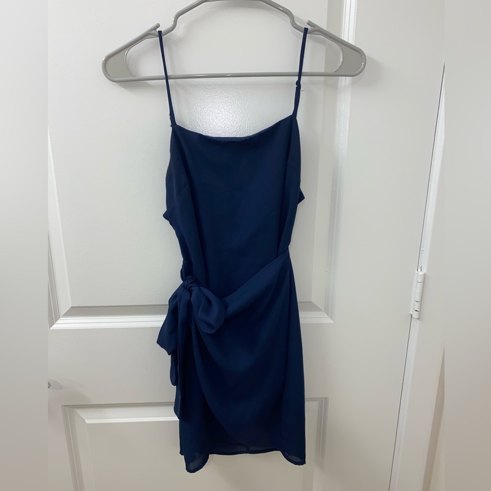 Blue mini dress